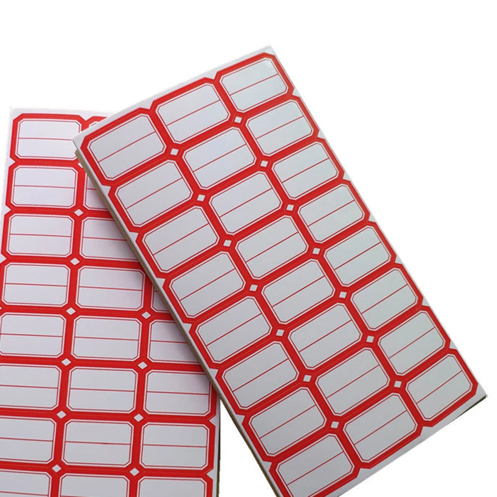 

80 Sheets Price Tag Labels Paper 24 Labels Per Sheet Handwritten Adhesive Sticker for Office Shop Store Organization Marking