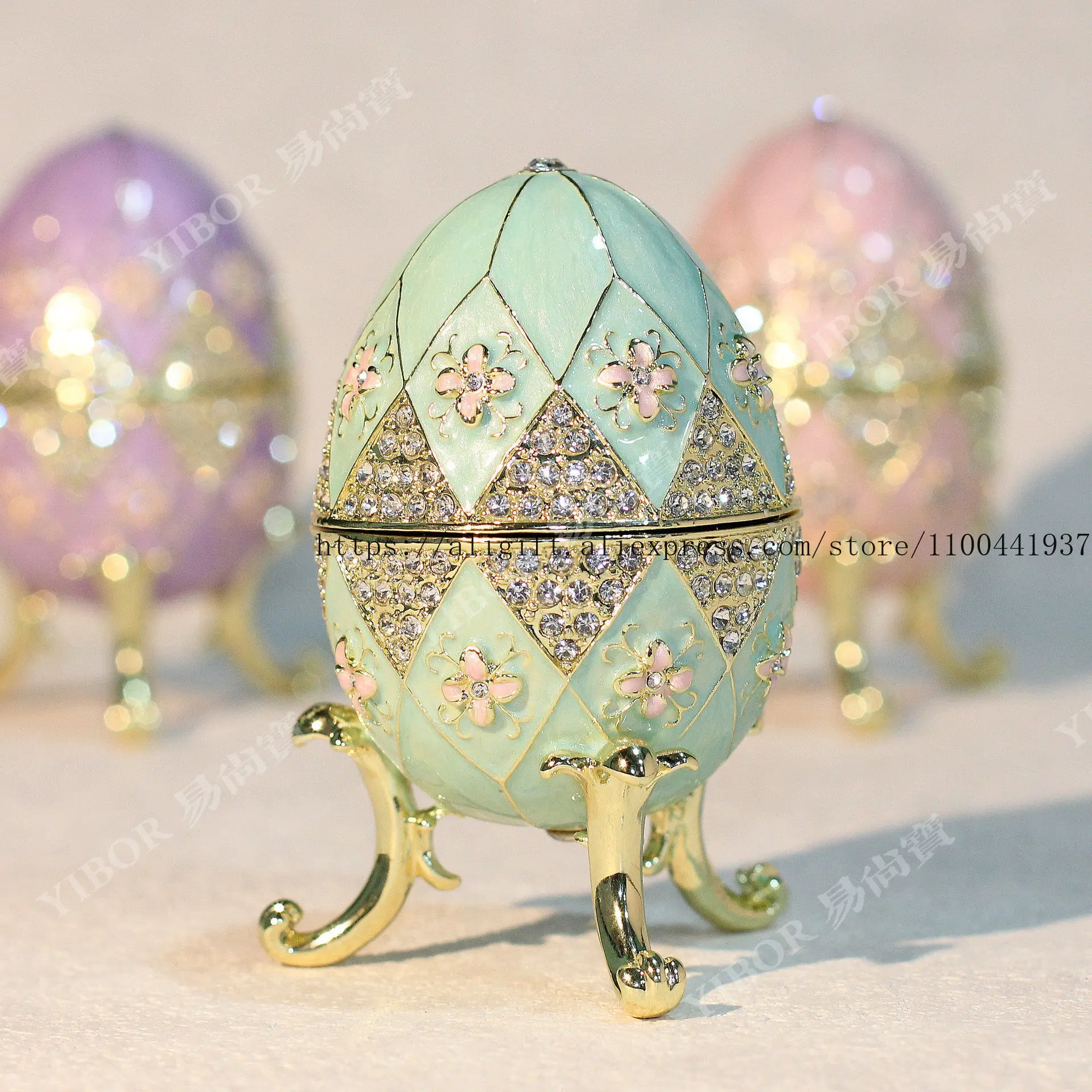 

Пасхальное яйцо, эмалированная шкатулка для драгоценностей, перегородчатая яйцо, брелок, блюдо, декор ручной работы, весенний подарок, украшение для дома, органайзер для хранения