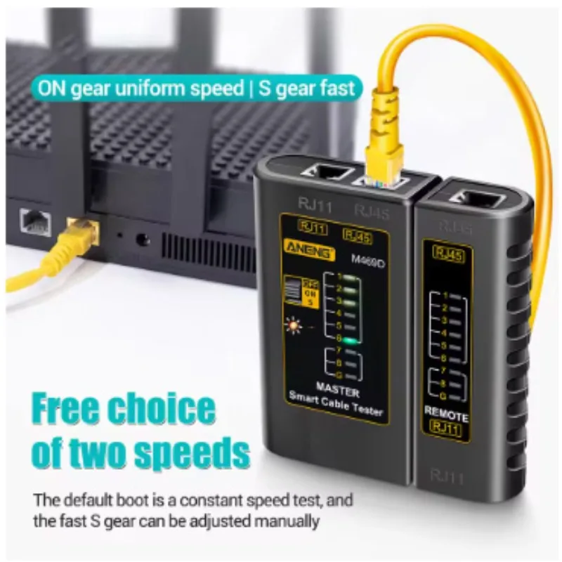 High Quality M469D RJ45 Cable lan tester Network Cable Tester RJ45 RJ11 RJ12 CAT5 UTP LAN Cable Tester Networking Repair Tool