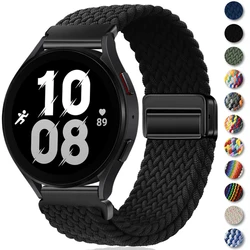 Pulsera magnética de 20mm y 22mm para Samsung Galaxy Watch 6/Classic/5/4/3, correa de nailon de bucle trenzado para Huawei Watch 4/3/GT 2 3Pro Band