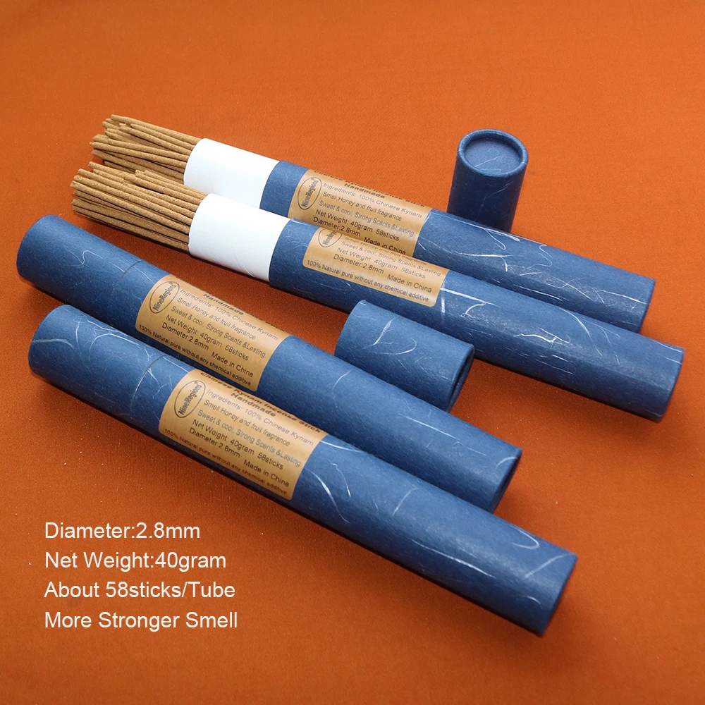 Wholesale Genuine Chinese Kynam Incense Sticks 2.8mm 40gram Handmade More Stronger Smell Natural Scents For Home Yoga Meditation