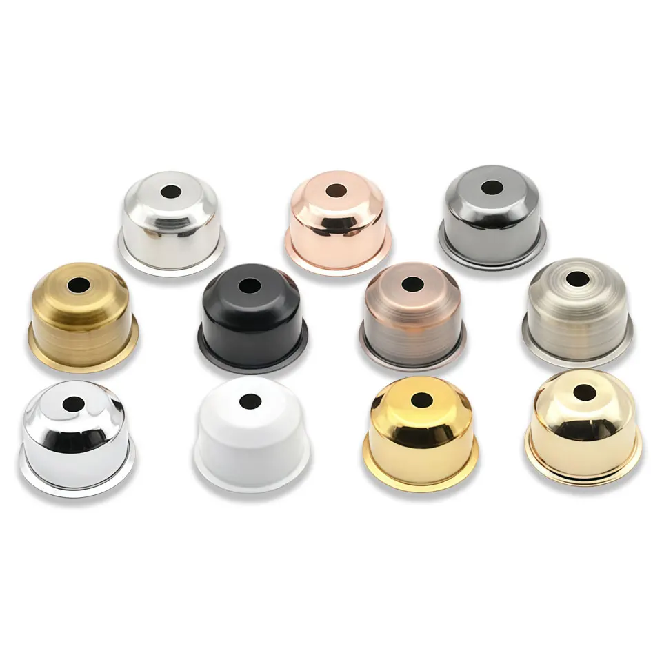 2Pcs E27 Desk Lamp Tip Lamp Cup Lamp Head Iron Plated 46x31mm Circular Wall Lamp Pendant Light Accessories