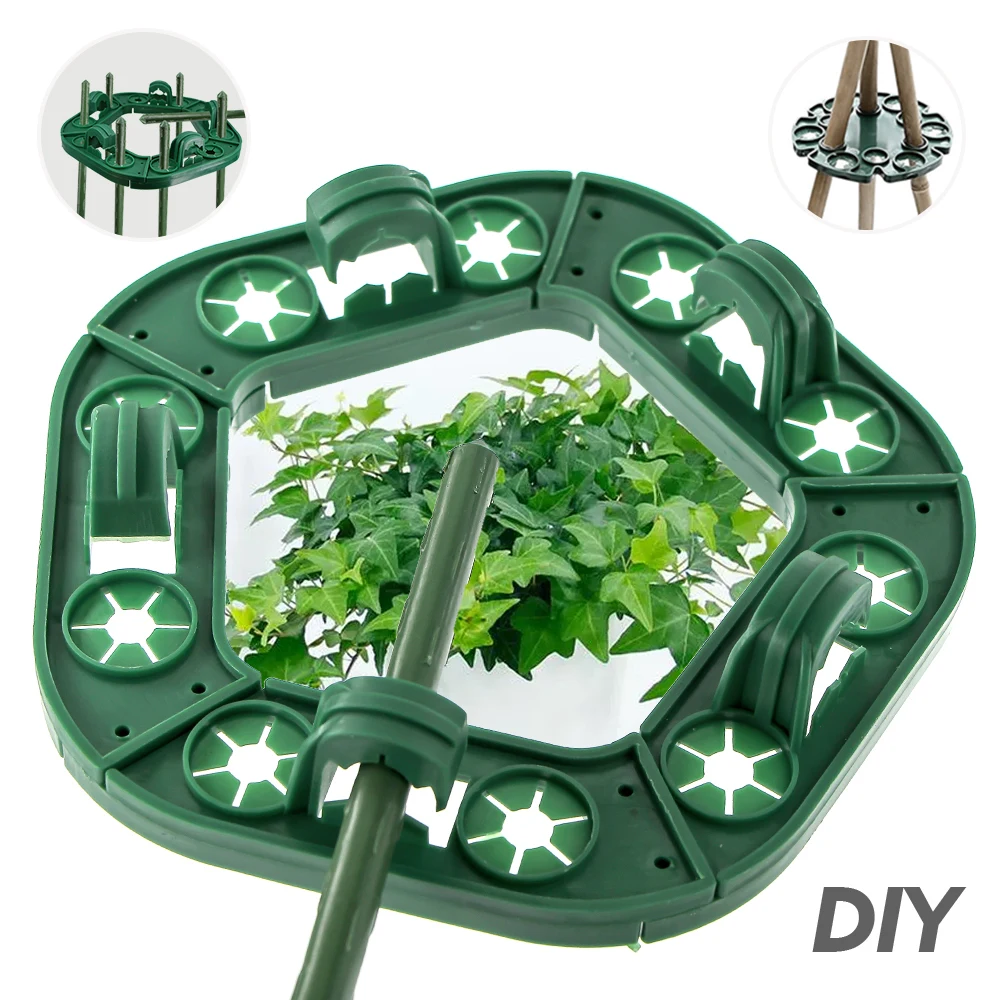 

3Pcs Plant Holder Connectors Garden Stake Climbing Vine Protection Stand Tray Plant Support Bamboo Cane Holder Stand Fixing Tool