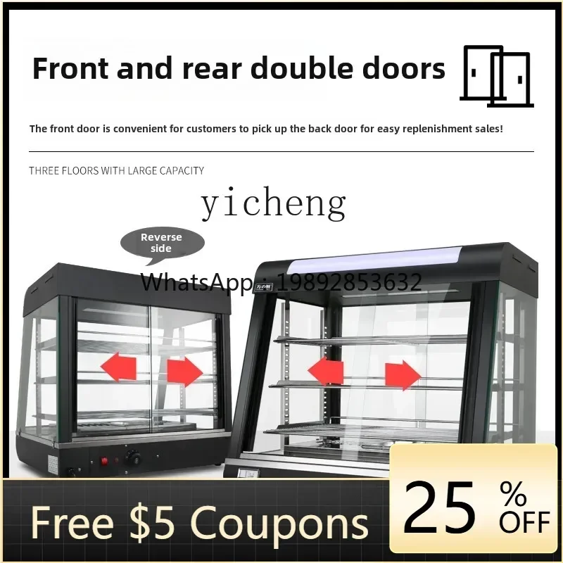 

ZS Food Insulation Cabinet Commercial Small Egg Tart Bread Cake Burger Fried Chicken Display Cabinet