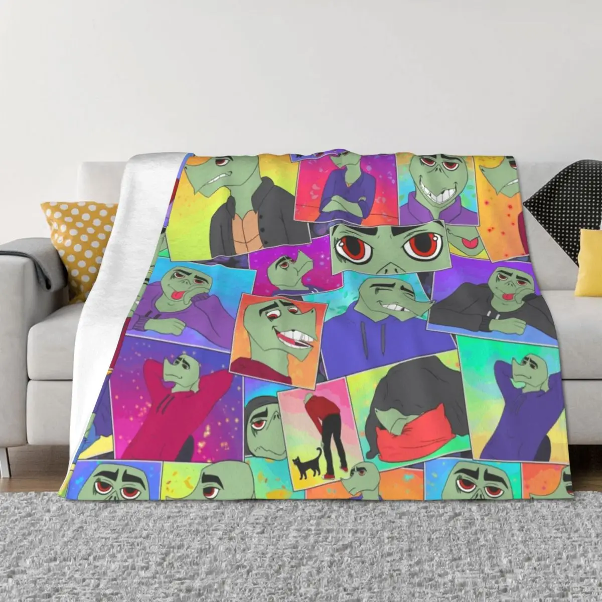 

Wade comic Throw Blanket Single Thermal Sofa Throw wednesday Blankets