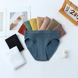 Women Panties Underwear Solid Color Briefs Female Underpants Sexy Lingerie Pantys 2022