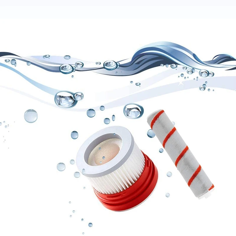 HEPA Filter Roller Brush Replacements For Xiaomi Dreame V9 V9P V10 Handheld Vacuum Cleaner Accessories Part Kits 6 Piece (1 Pcs