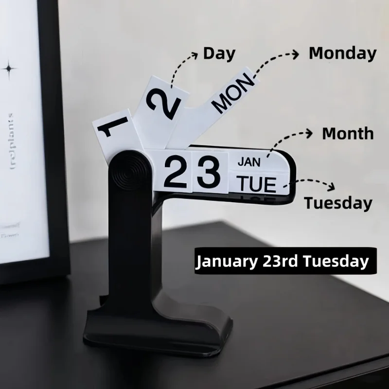 2026 Desktop Calendar Creative Reusable Daily Weekly Schedule Organizers Office Home Decor Ornament Flipping Perpetual Calendars