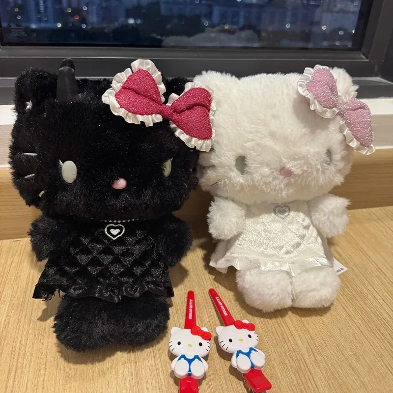 

Hello Kitty Angel and Devil Plush Toy Dual Sides Soft Stuffed Animal Doll Cute Pillow For Bedroom Decor Gift For Girls Fans Col