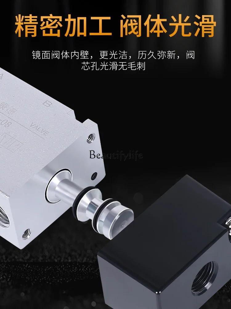 4a220-08 Two-Position Five-Port Double-Headed Double-Control 320-10 420-15 Pneumatic Control Air Valve