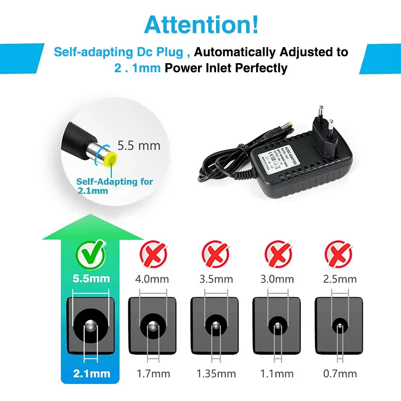 Power Adapter DC 5V 12V 24V 1A 2A 3A 5A 6A 8A Power Supply Charger AC Power Supply Adapter LED Strip Lamp Hoverboard Adapter