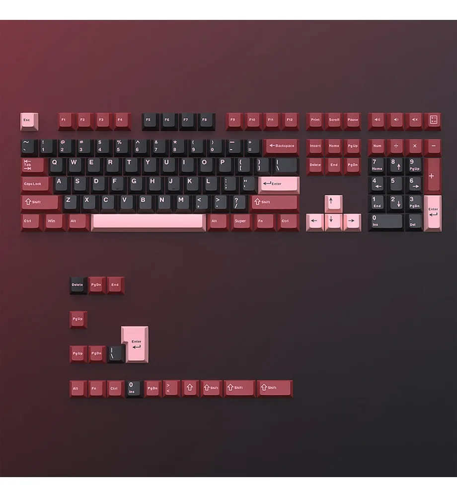 

Keycap spot Spade Q mechanical keyboard keycap Sanpin PBT small full set of customized two-color