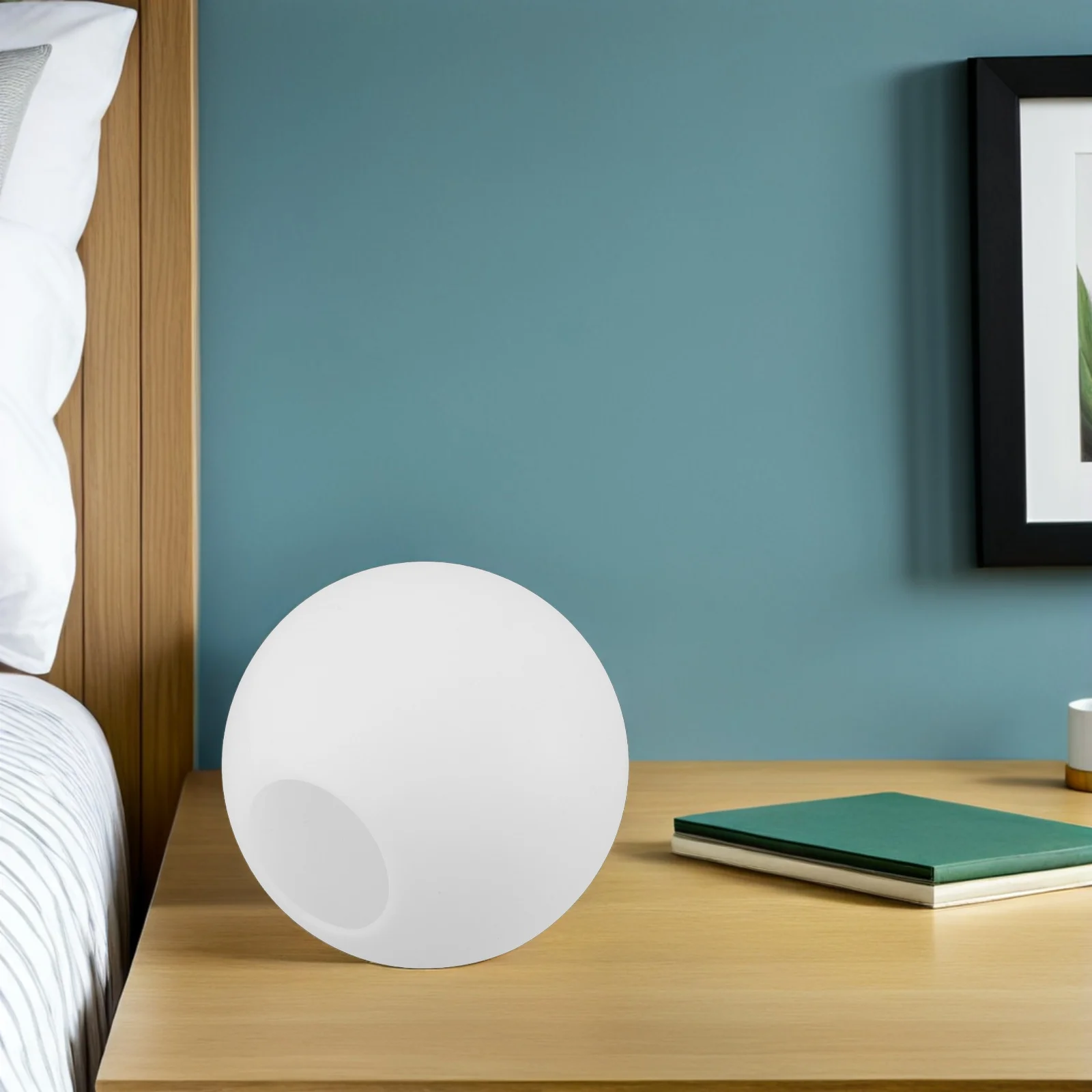 

20Cm White Pendant Lamp Cover Universal Fit Globe Style Frosted Pe Shade for Contemporary Living Room Bedroom Chandelier Upgrade