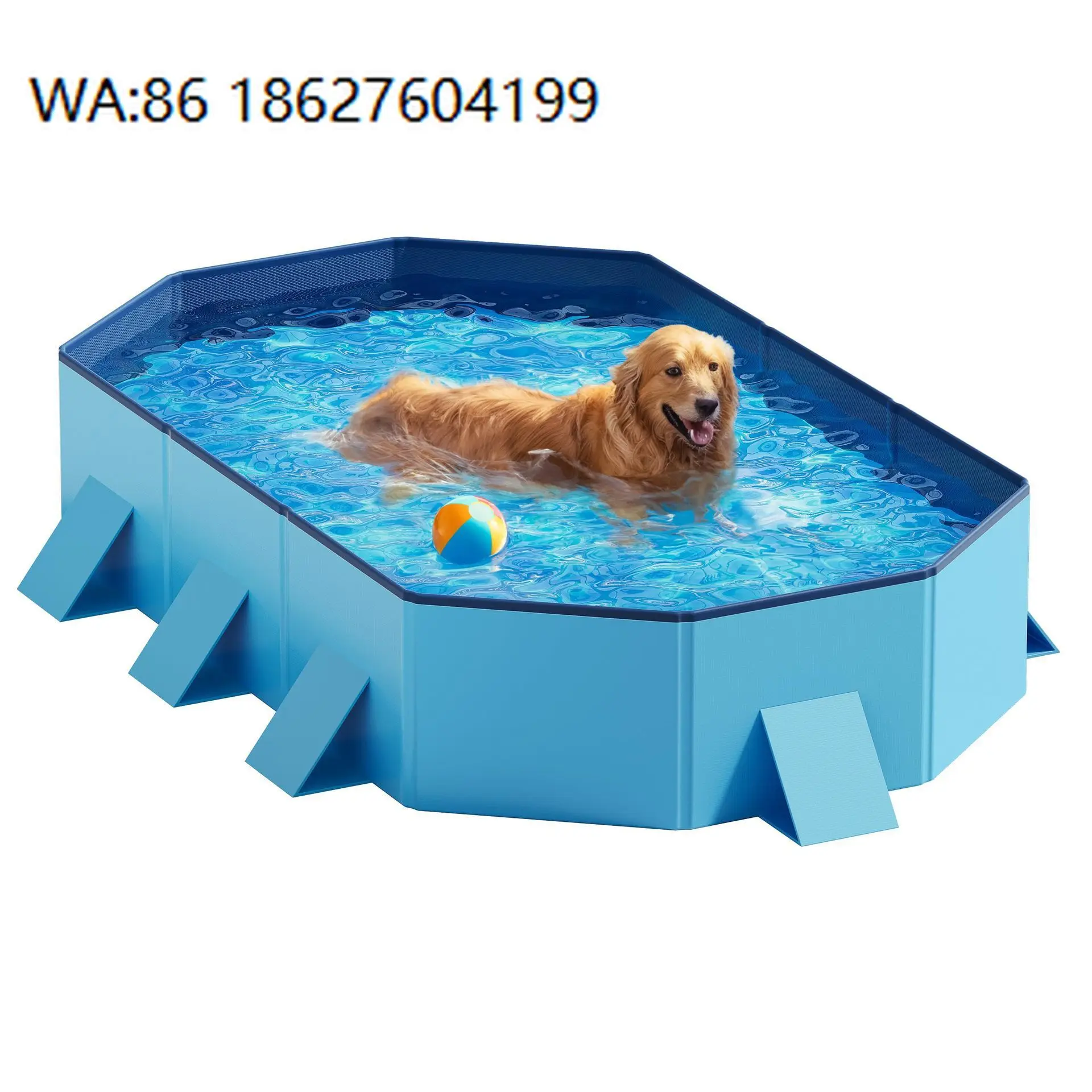 pet grooming tools dog hair dryer Portable Hard Plastic PVC Bathing Tub NonSlip Collapsible Swimming Pool for Dogs 180x30cm