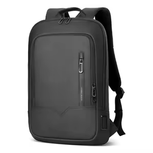 Hk Slim Laptop Backpack Men 14 Inch Office Work Women Backpack Thin Business Bag Unisex Black Ultralight Small Backpack School