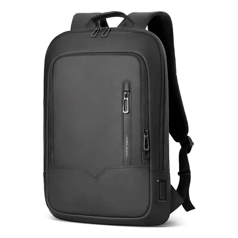 Hk Slim Laptop Backpack Men 14 Inch Office Work Women Backpack Thin Business Bag Unisex Black Ultralight Small Backpack School