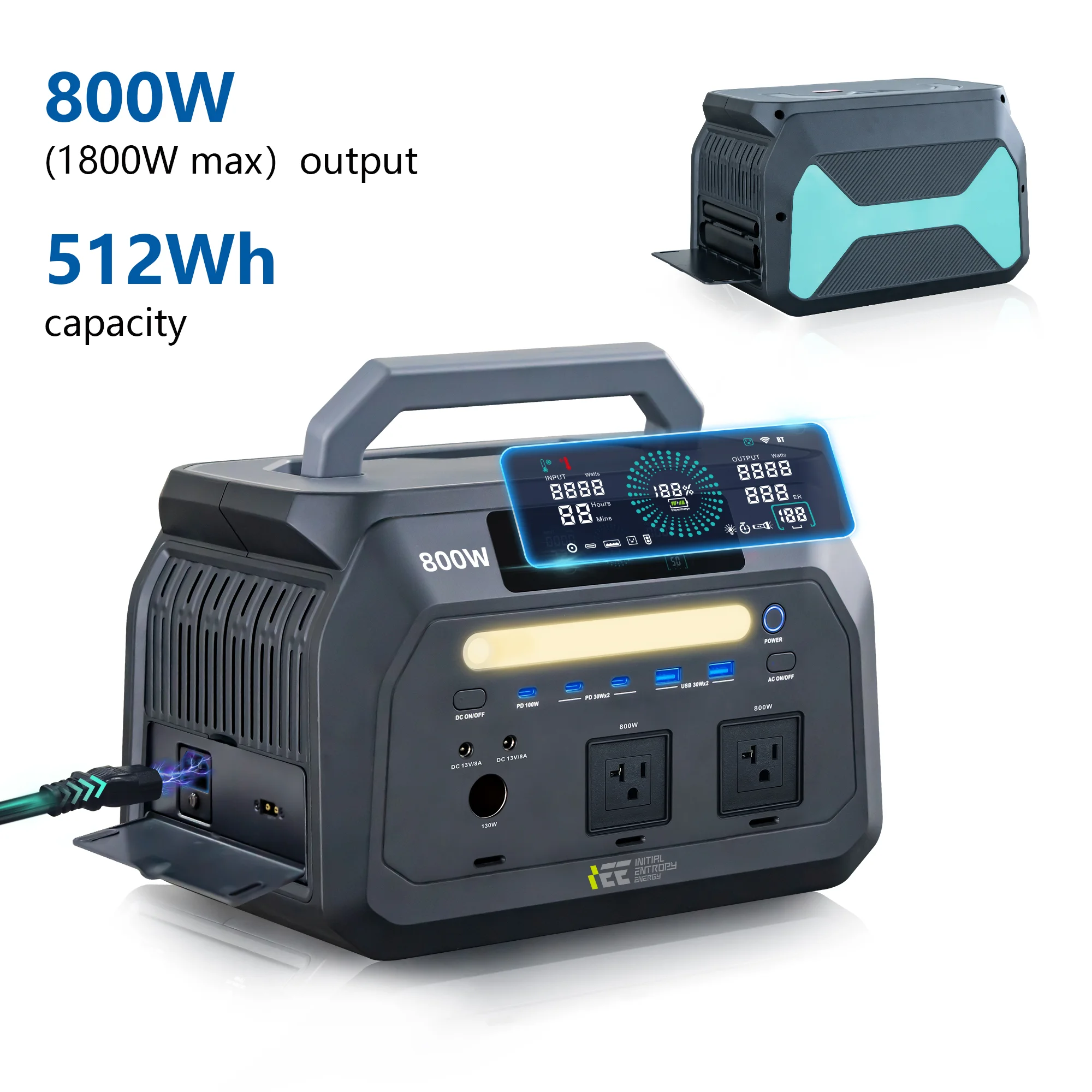 Outdoor Power Source - Портативная электростанция IEE P800, генератор LiFePO4