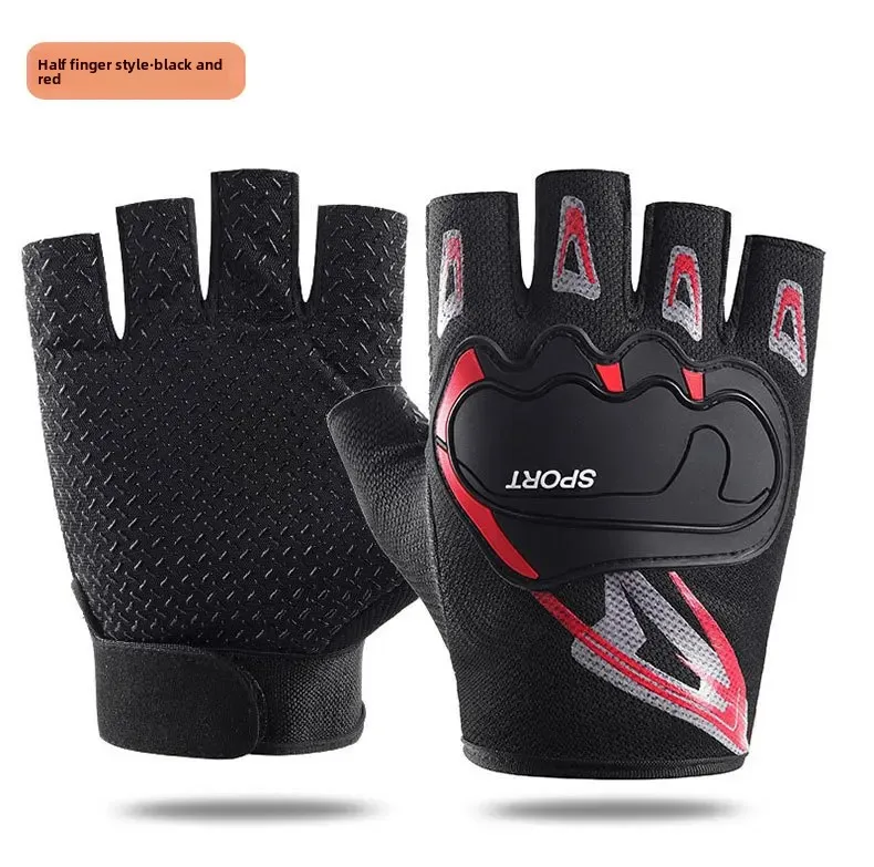 قفازات ركوب الدراجات النارية في الهواء الطلق، مضادة للانزلاق، مقاومة للاهتراء، متوافقة مع قفازات الدراجات النارية الرياضية القابلة للتنفس #4