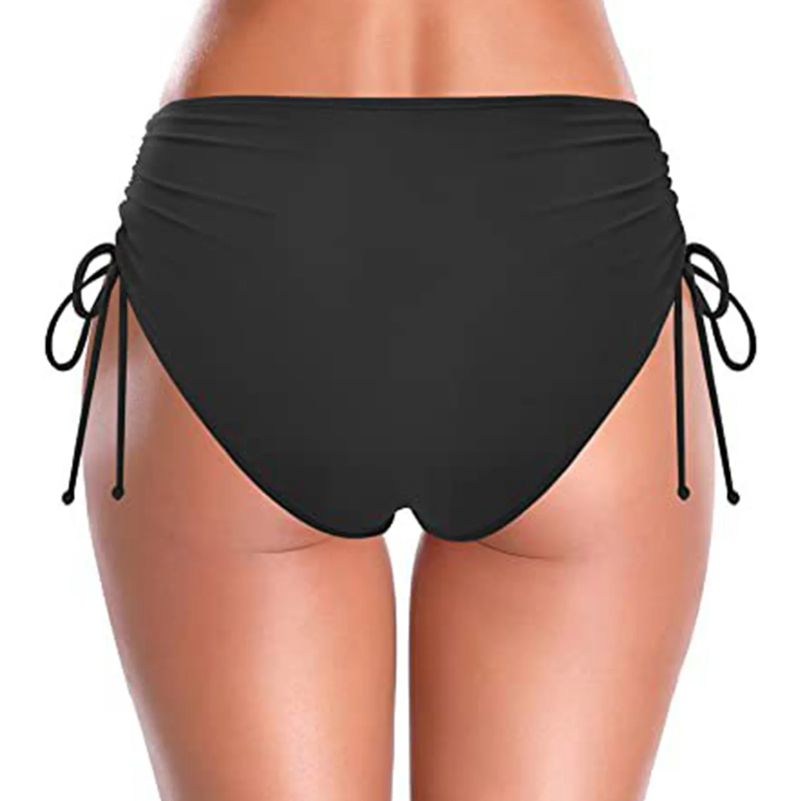 High Waist Bikini Bottoms Women Swimming Panties Summer Solid Sexy Bikinis Swim Shorts Bottom Women Swimsuit Thong