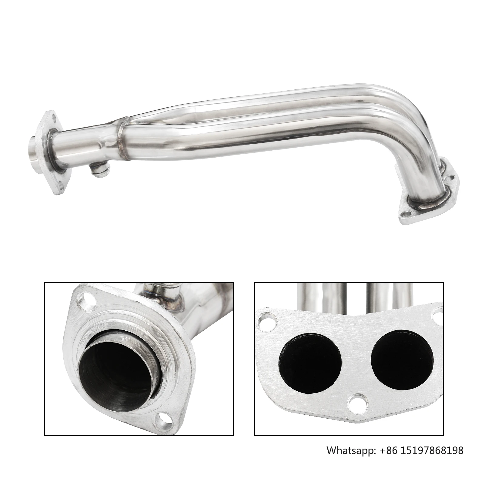 عالية الجودة الفولاذ المقاوم للصدأ العادم الأنابيب رأس مشعب العادم لهوندا سيفيك 88-00 Eg Ef Ek Em رأس العادم