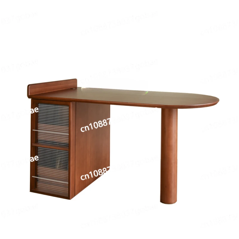 Zc Solid Wood Kitchen Island Dining Table Integrated Household Sideboard Cabinet Bar Counter Simple Modern Multifunctional Table