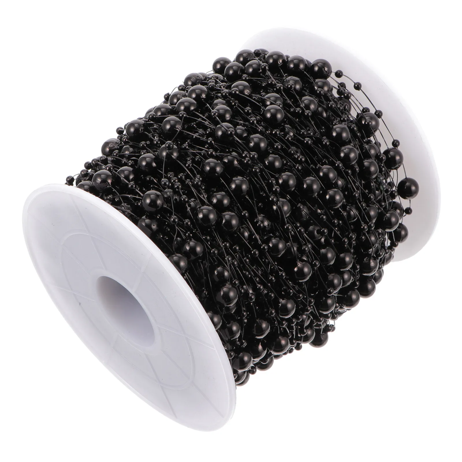 

1 Roll 60 Meters Artificial Pearl String Diy Decoration Imitated Pearl Chain Wedding Bouquet Accessory Craft Supply Handicraft