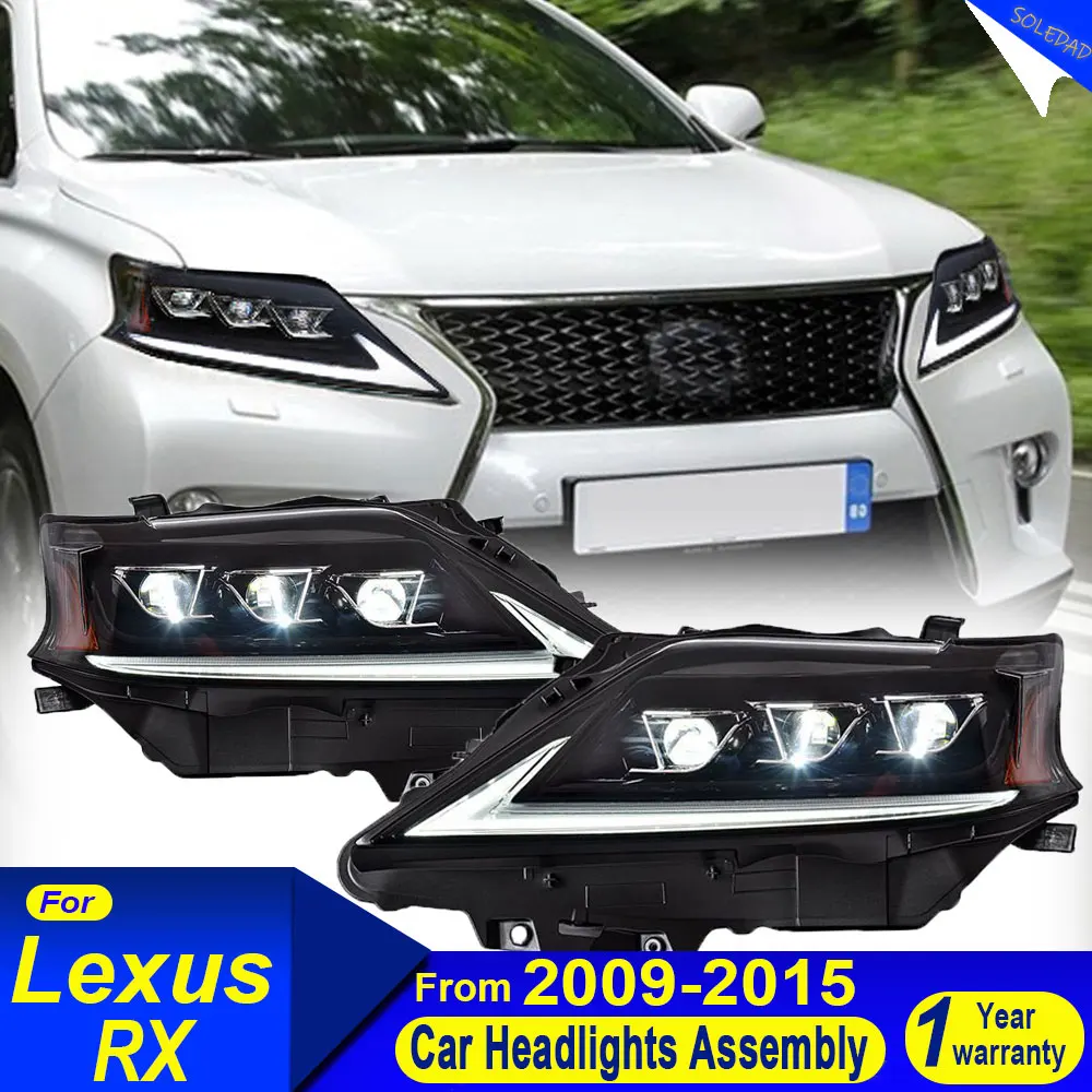 LED Head Lamp for Lexus RX 2009-2015 RX270 RX300 RX350 RX400 Car LED Headlights Upgrade DRL Dynamic Signal Lamp Assembly