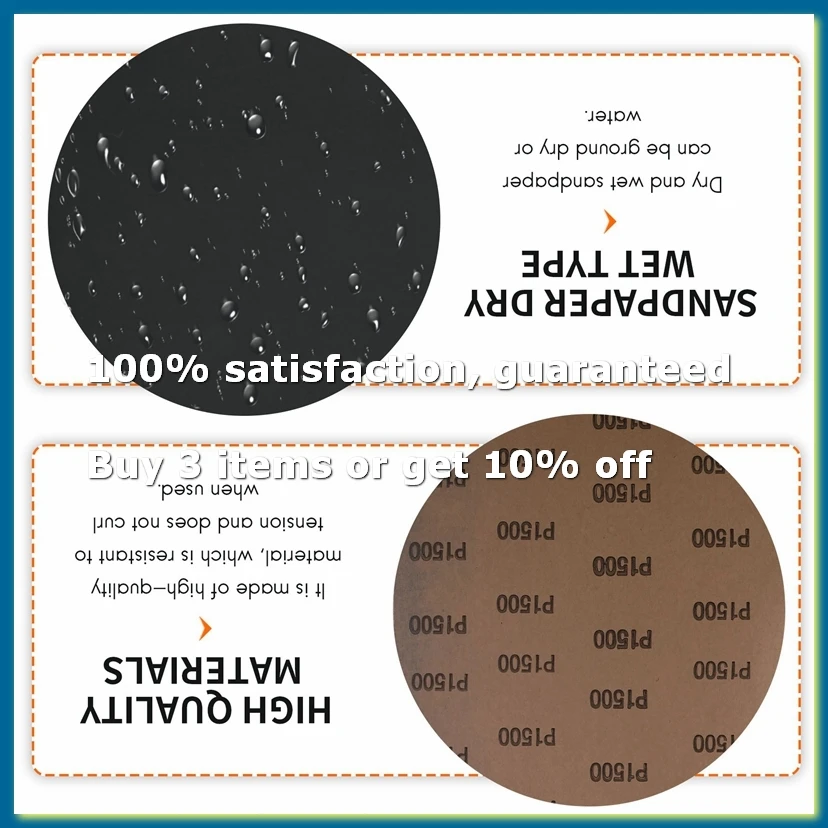 Grit 1500 2000 2500 3000 5000 7000 High Precision Polishing Sanding Wet/dry Abrasive Sandpaper Sheets - Germany, Pack of 12-DTB1