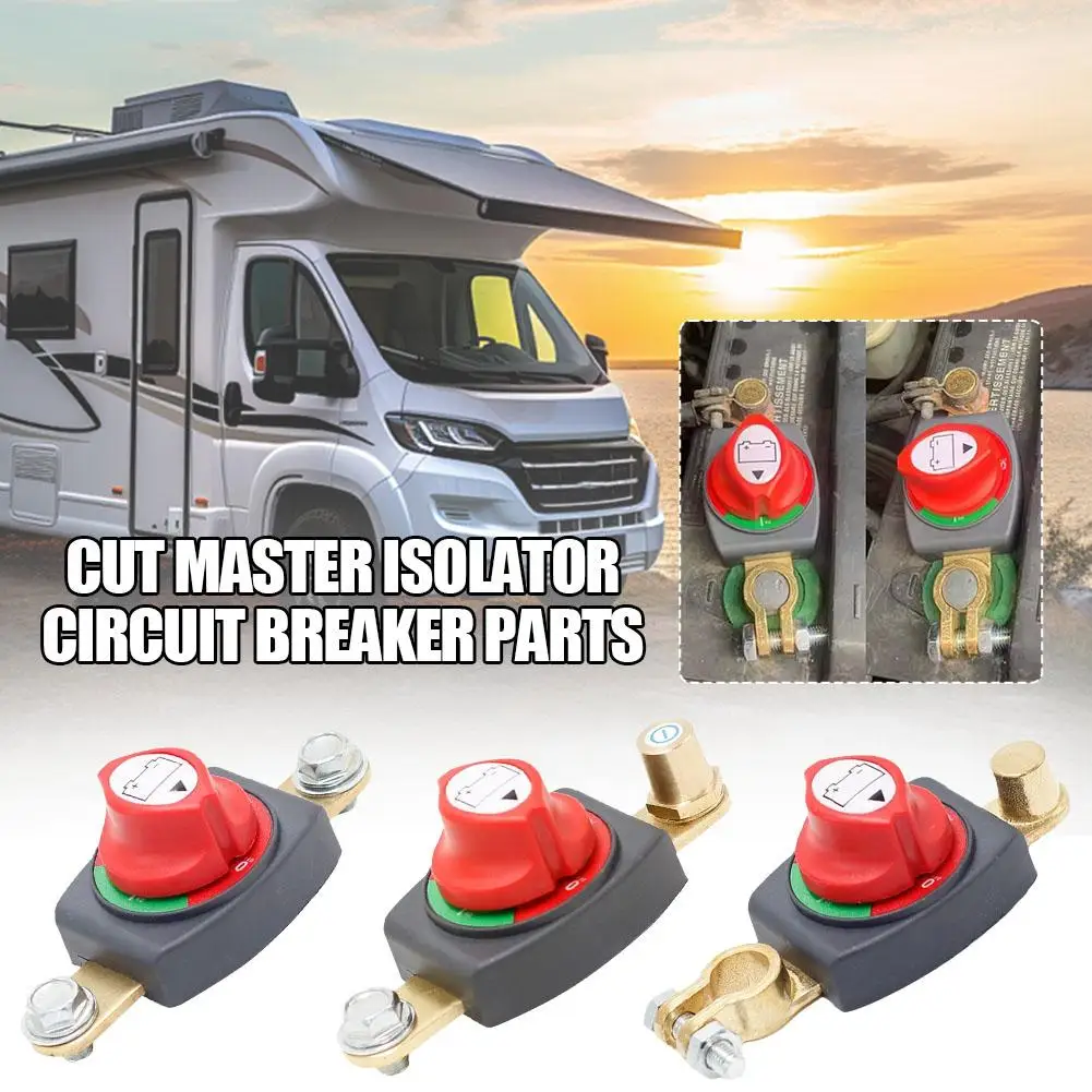 

On/Off 275A Top Post Battery Disconnect Switch 12-48V Waterproof Heavy-Duty Marine Battery Switch For Car Vehicle RV And Bo D2M7