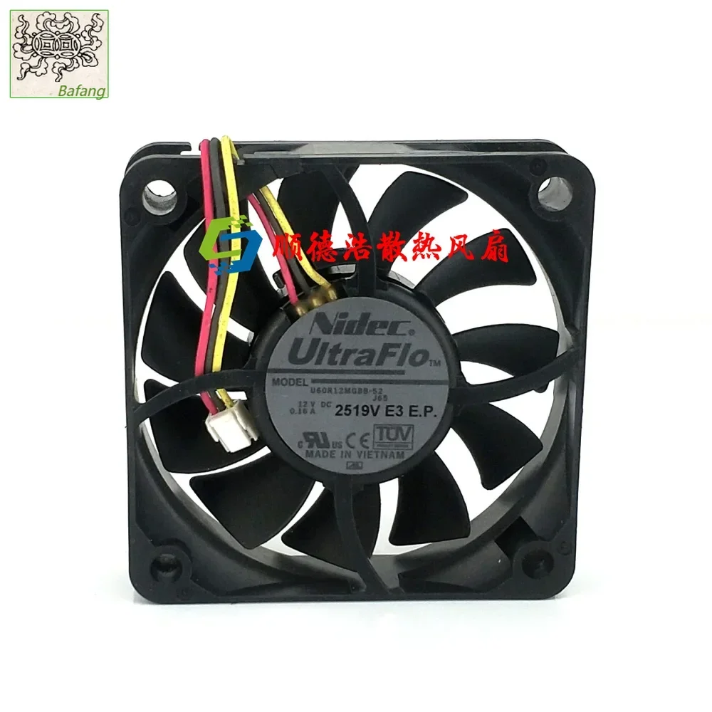 

Ltsf For Nidec U60R12MGBB-52 DC 12V 0.16A 60x60x15mm 3-Wire Server Cooling Fan