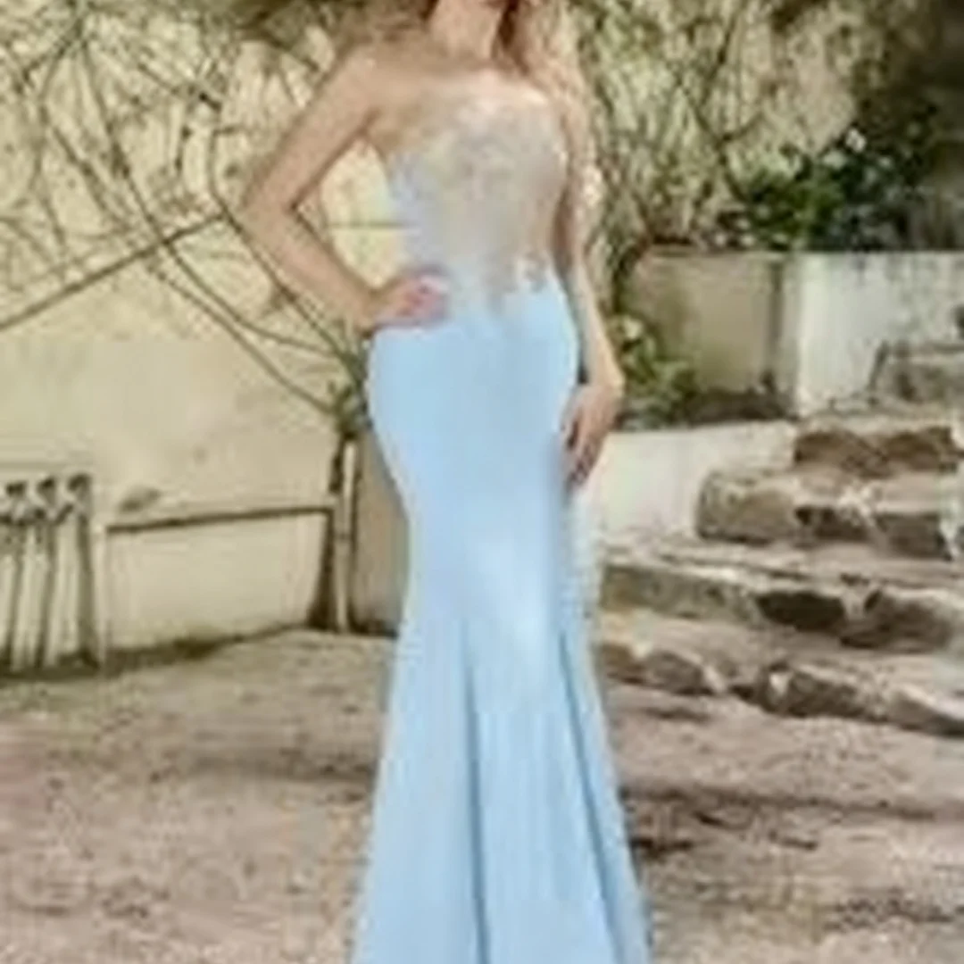 Personalizado o-pescoço sem mangas ilusão volta sereia vestido de noite formal vestidos de festa de aniversário vestidos de baile para mulher