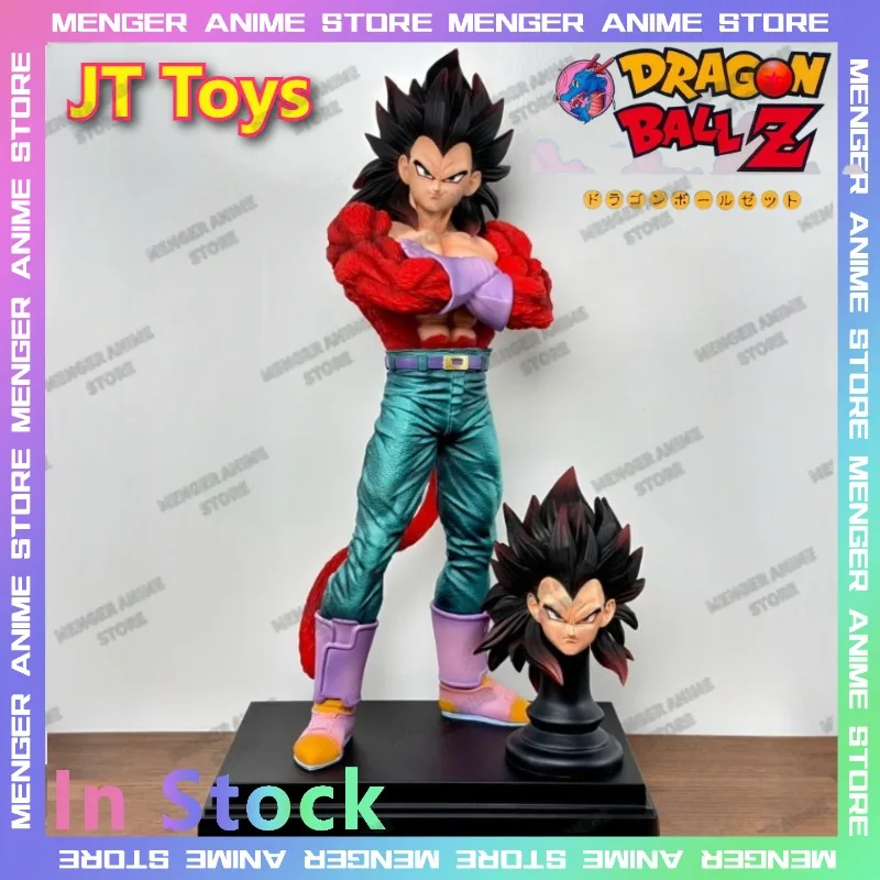 

JT Toys Dragon Ball GT Super Saiyan 4 Vegeta Statue 31cm SSJ4 Dual Heads Action Figure Collectible Display Model Gift Anime Toys