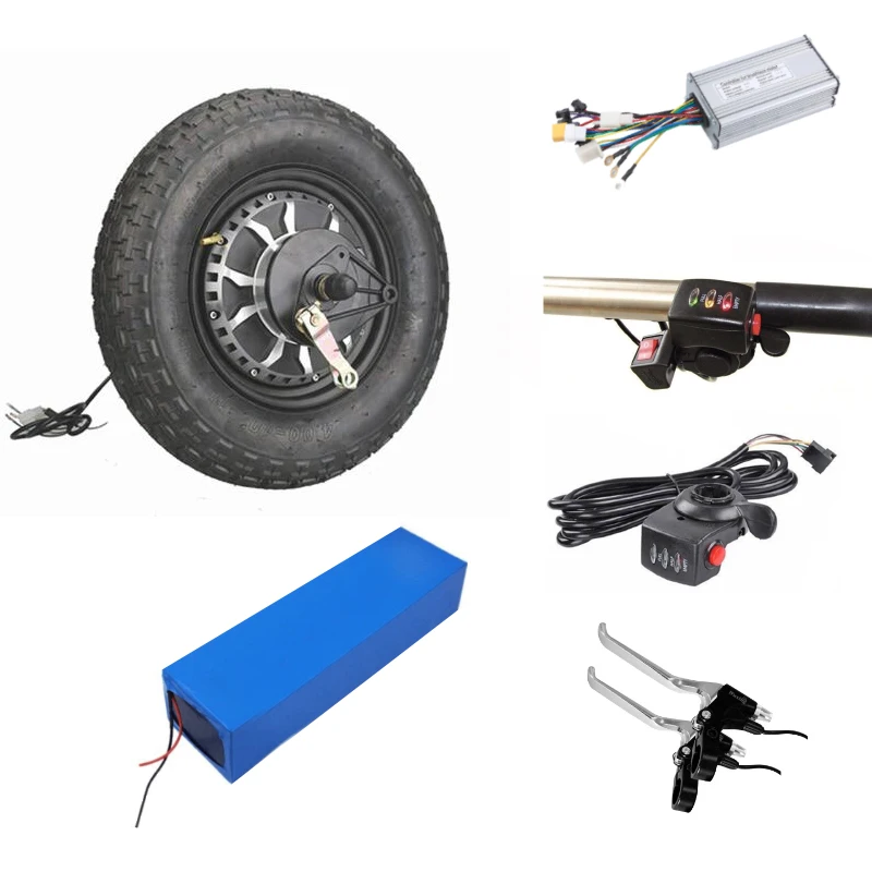 

Factory Price 10 Inch Electric Trolley Motor Wheel 36V 500W Electric Wheelbarrow Conversion Kit with Tyre