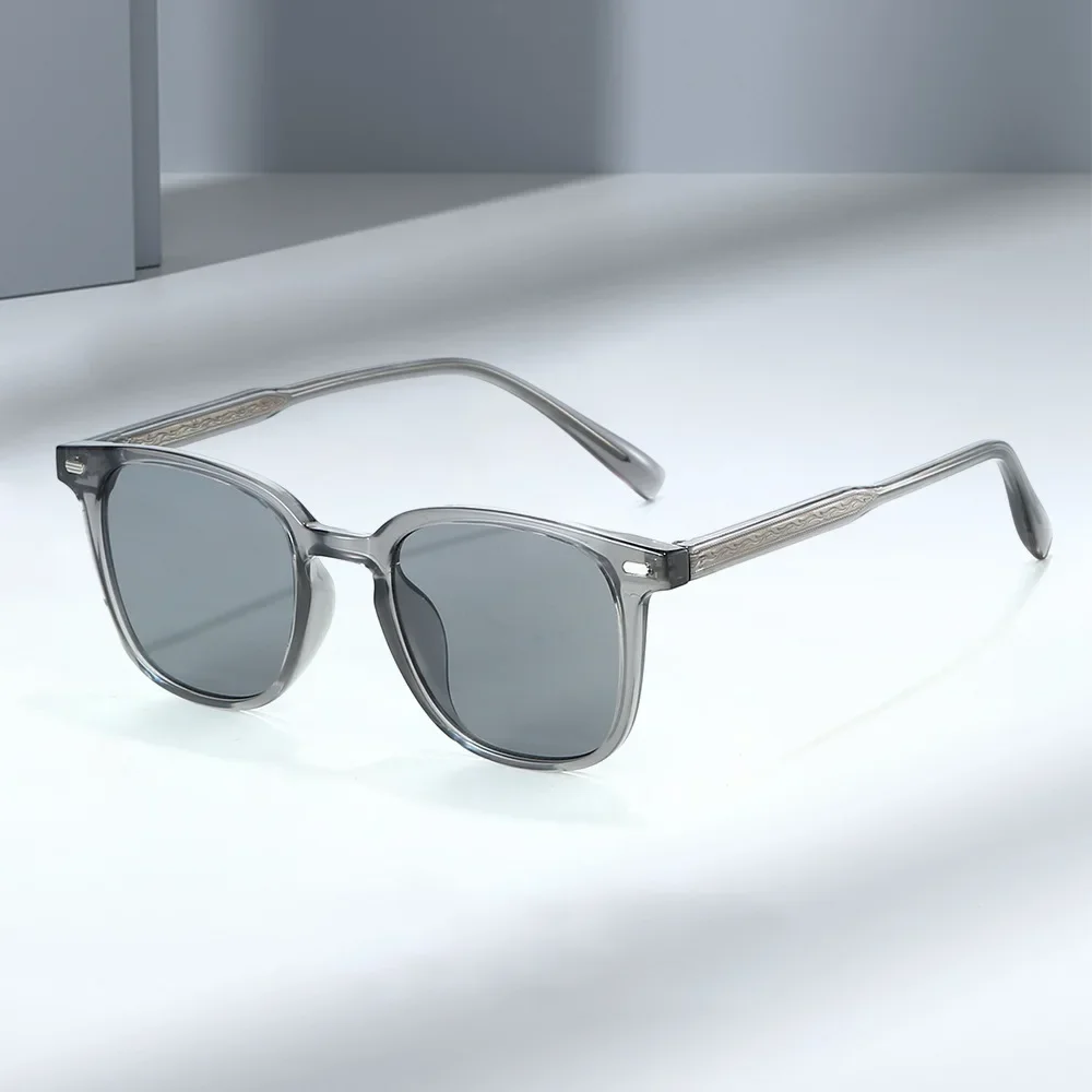 JNPCXI New TR90 Ins Popular Fashion Rectangle Sunglasses Women Retro Green Shades UV400 Men Trending Square Sun Glasses