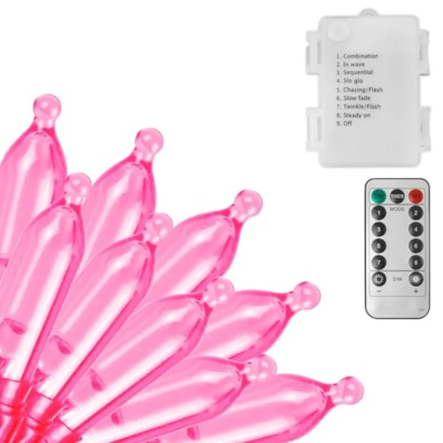 s Battery Operated String s, 33Feet 100 LED with Auto Timer and 8 Modes, Shatterproof Waterproof for Outdoor Indoor Valentine's