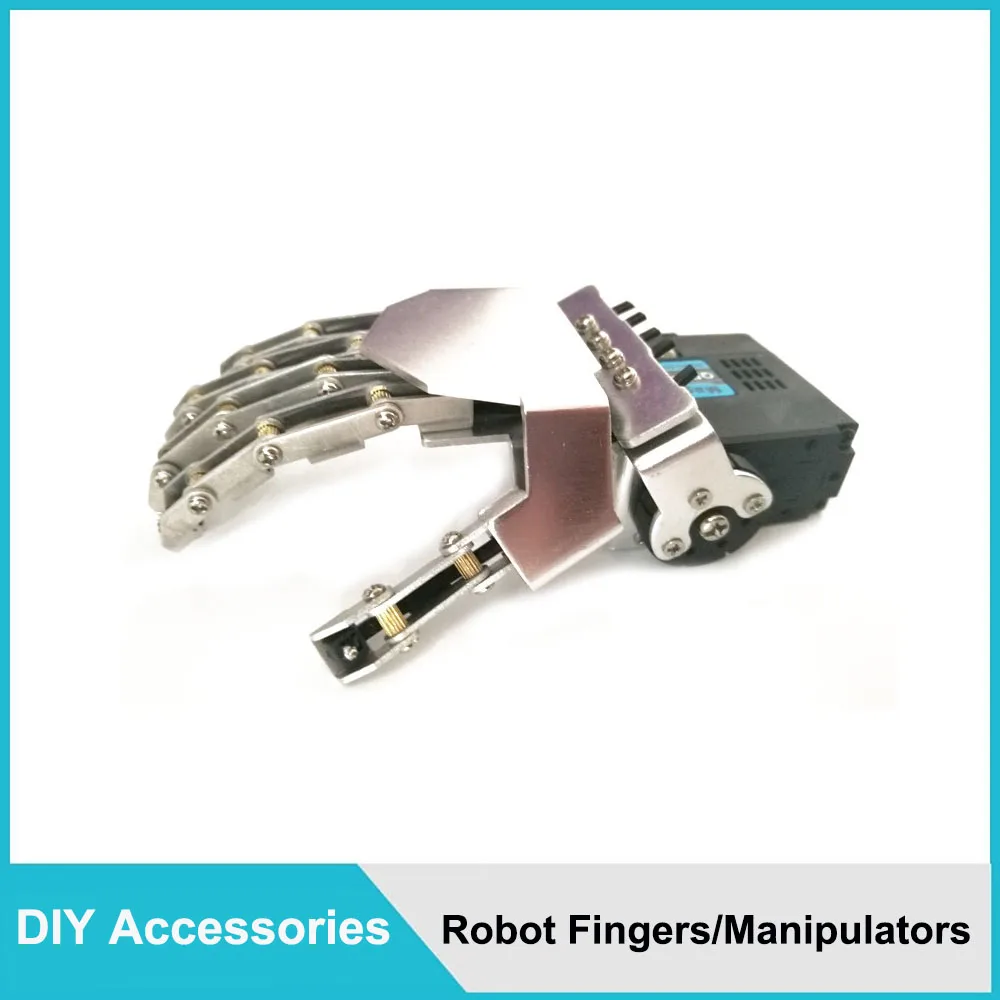 Manipolatore di dita umanoide cinque dita antropomorfo Kit di montaggio per mano sinistra/destra con Servo per Robot bipede non assemblaggio fai-da-te