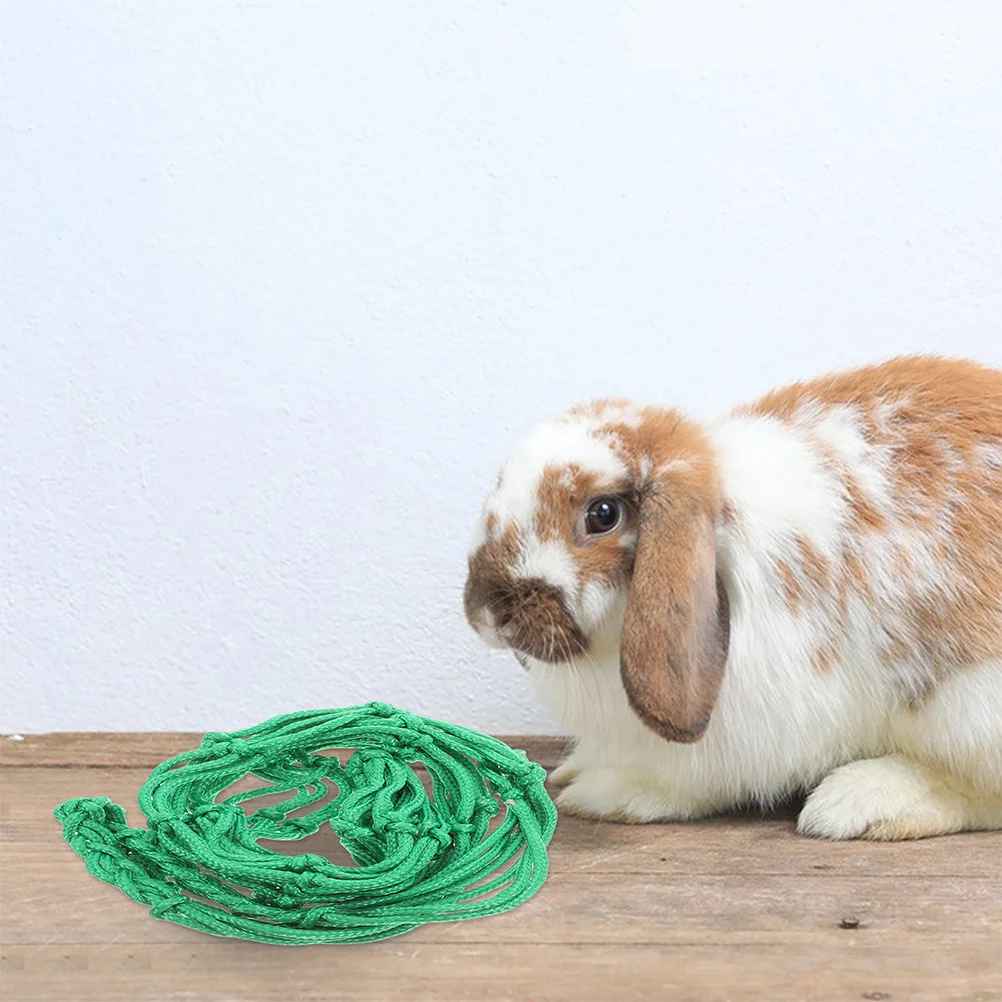 

2pcs Livestock Feeding Net Bag Thickened Nylon Mesh Slow Feeder Goats Sheep Farm Use Reusable Hanging Hay Feeder