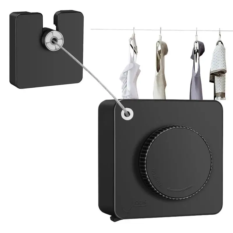 

Retractable Clothes Lines Portable Outdoor Clothes Lines Stainless Steel Space-Saving 15.7Ft Rope String For Households Drying