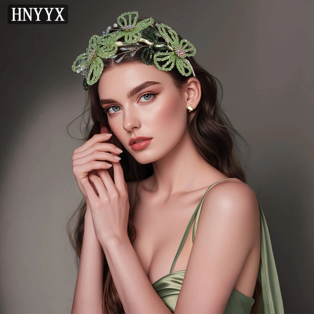 

YouLaPan Bridal Wedding Exquisite Hairband Handmade Bead Weaving Fairy Style Ladies Banquet Dancing Hair Accessories YXA353