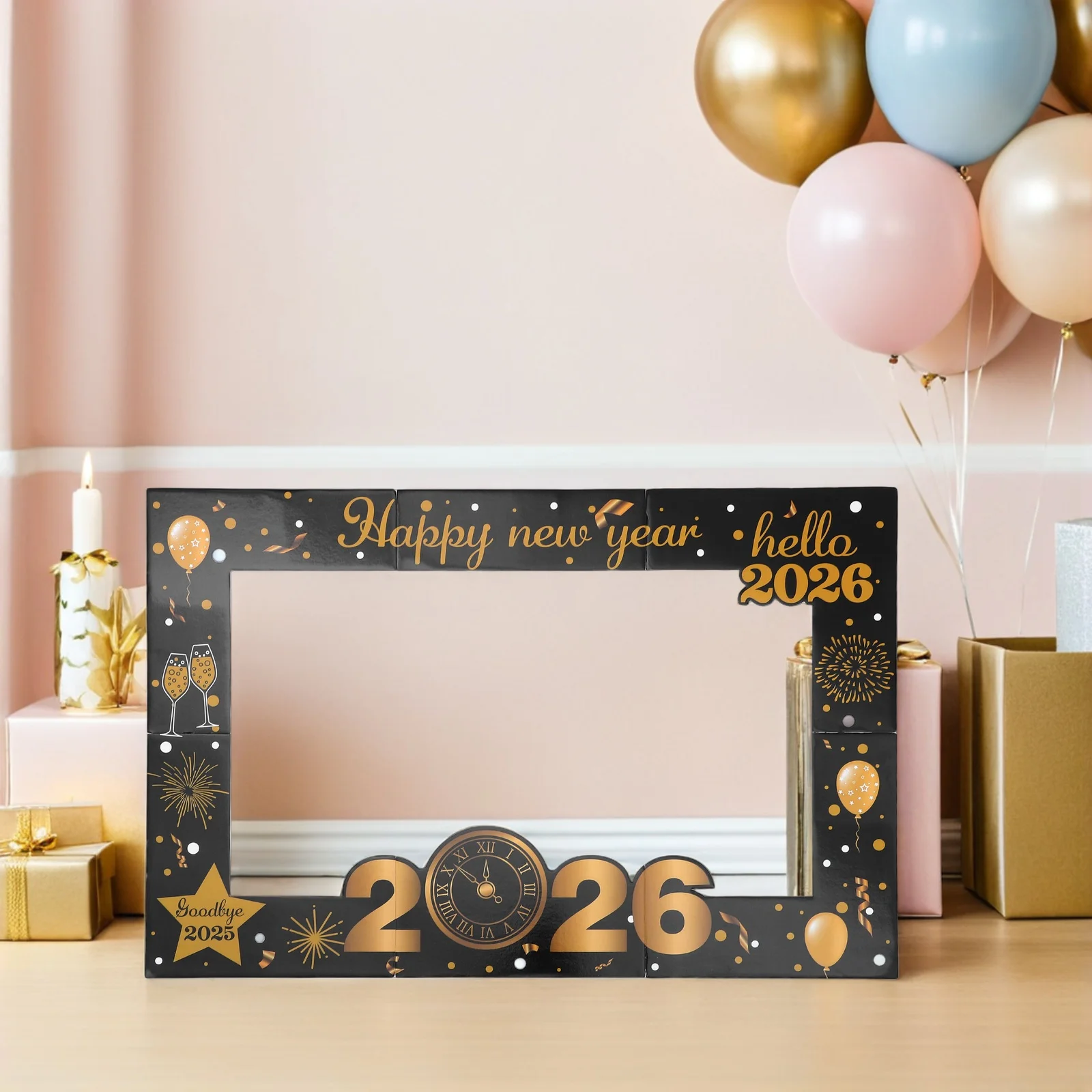 

2026 New Year Props Years Eve Accessories Party Supplies Photo Booth Decorations