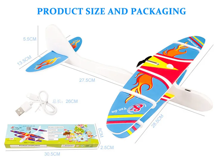 10 pçs crianças diy biplano planador epp espuma mão jogando aeronaves recarregável modelo elétrico brinquedos alimentado avião voador