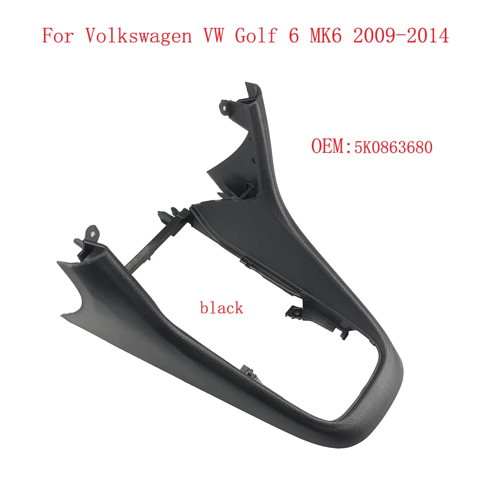 

Interior Car Central Console DSG Gear Shift Knob Outer Frame Cover Replacement For Volkswagen VW Golf 6 MK6 2009-2014 5K0863680