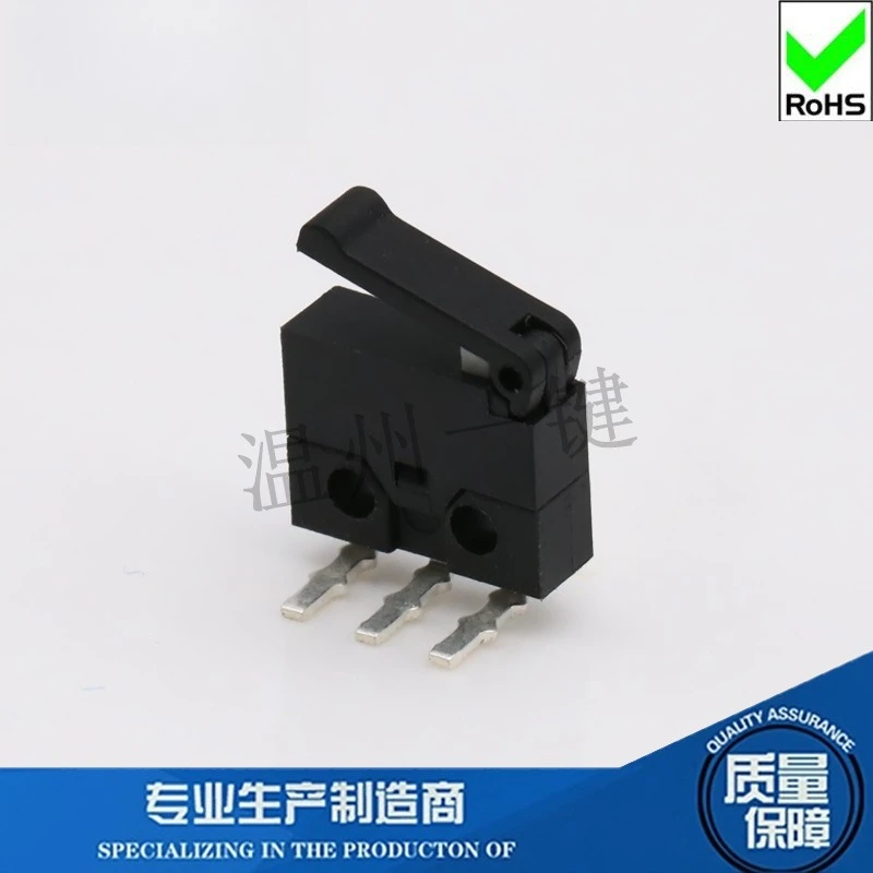 50Pcs/Lot Micro-motion Limit Switch for Game Equipment Detect Button Presses Bent Foot Left and Right Handle Directions