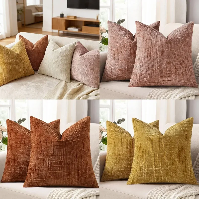 Cross-border roving bamboo pattern throw pillow living room sofa pillowcase pillow bay window simple chenille throw pillow