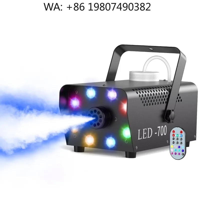 700W 8PCS RGB 3IN1 LED Fog  Multicolor Lighting Smoke Effect Projector For Stage Wedding Party Equipment
