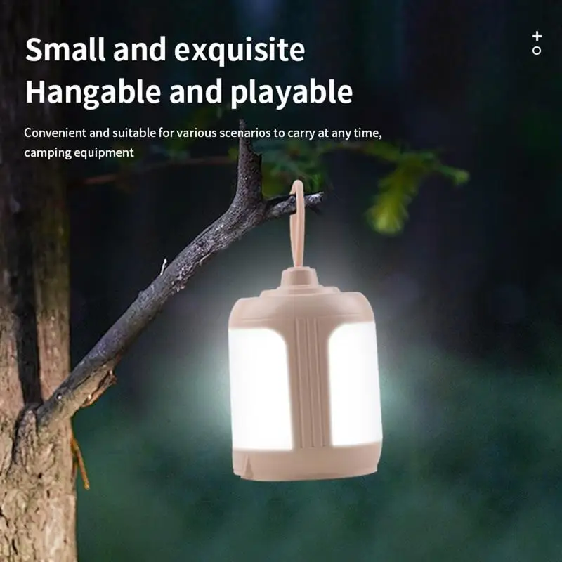 Camp Lamp Outdoor Camping LED Lantern Portable Outdoor Picnic Tent Handheld Lamp With 4 Lighting Modes Camping Supplies