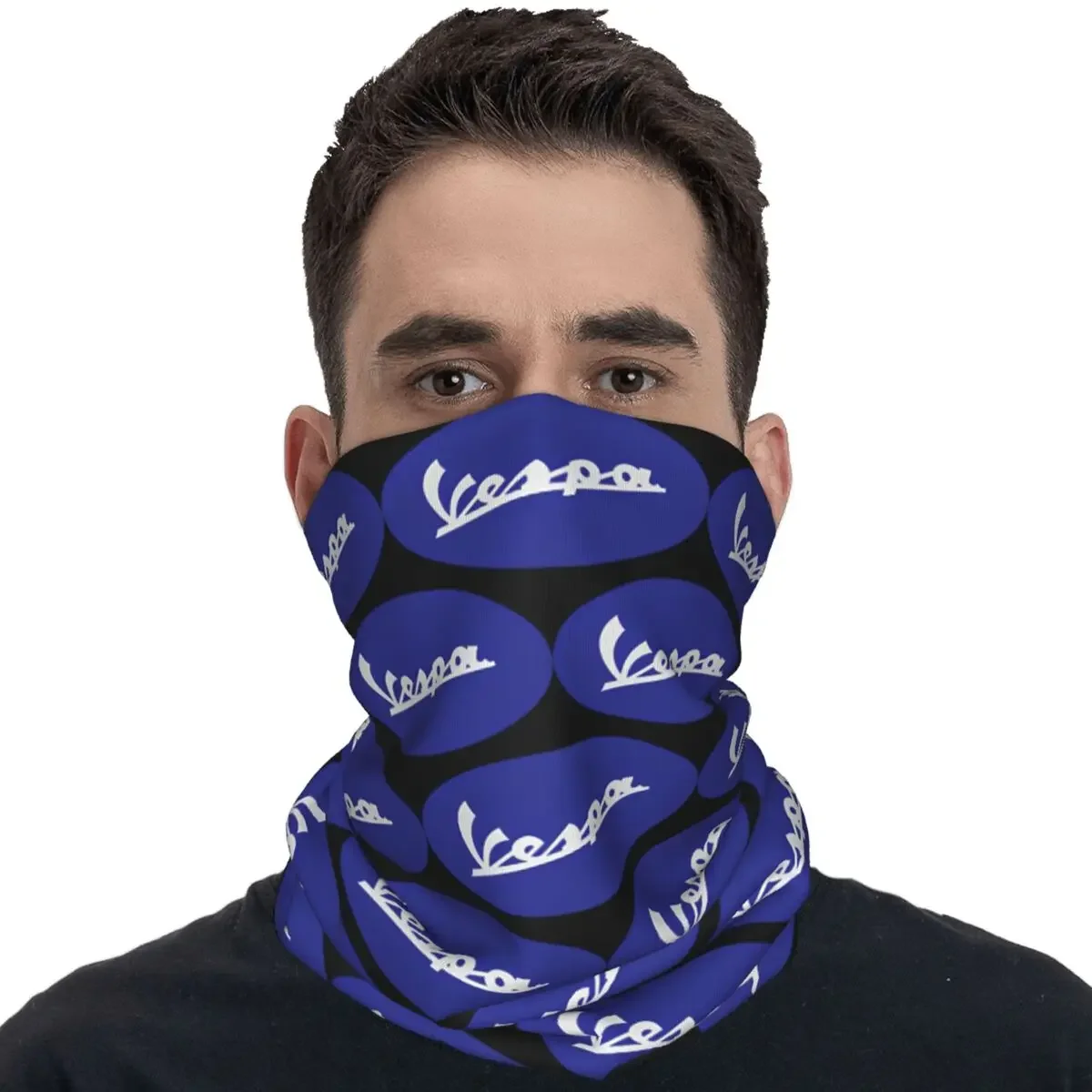 Motor Vespas LOGO Bandana Motorcycle Bicycle Mask Hunting Fishing Windproof Balaclava Graphic Soft Motorcycle Face Cover Mask