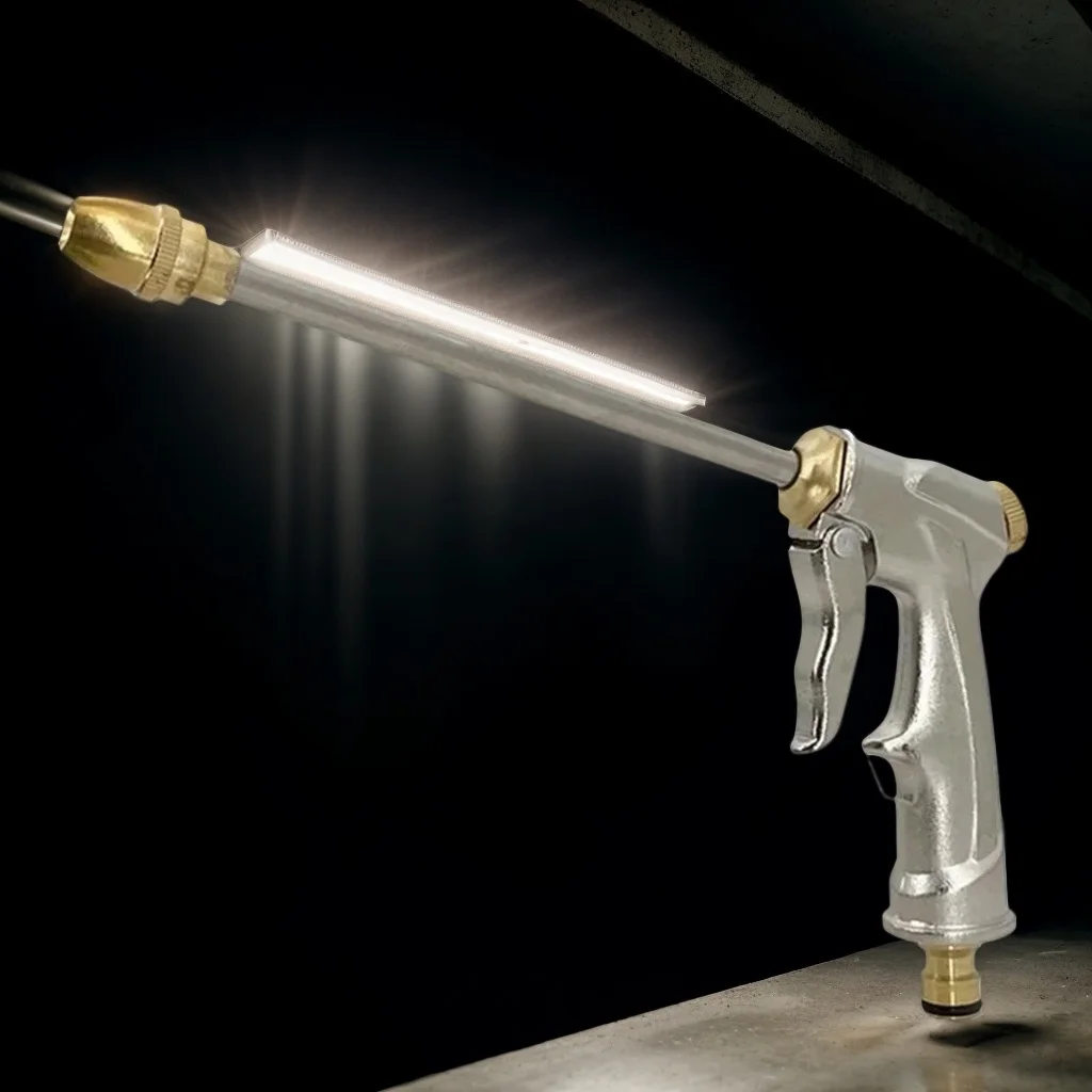 

1 шт., водяной пистолет высокого давления для мойки автомобилей и садов — металлический удлинитель, насадка для садового шланга, бытовой распылитель