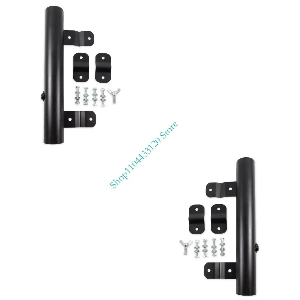 0XXD RVs Ladder Mounted Flagpole Holder for Trailer Heavy Duty Flag Mount with Screw