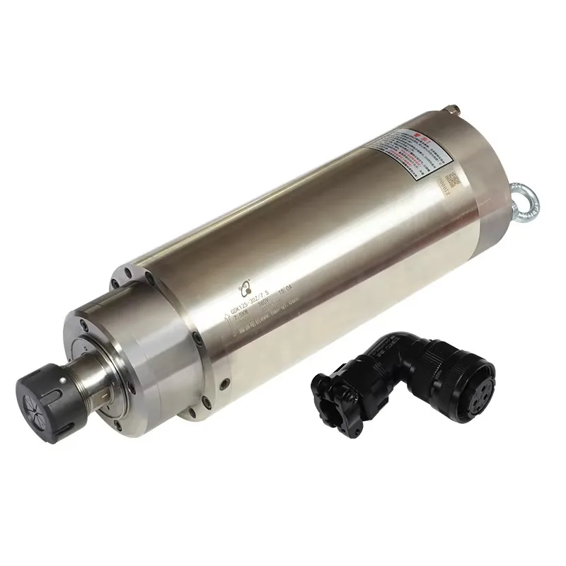 

HQD 7.5kw 125mm 30000RPM GDK125-30Z/7.5 Er32 1000HZ Water Cooling Newly High Speed Cnc Router Spindle Motor